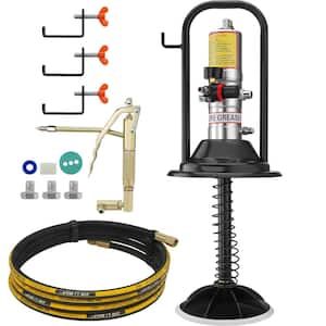 Grease Pump, 50: 1 Pressure Ratio Air Operated Grease Pump with 13 ft. High Pressure Hose and Grease Gun, Pneumatic Pump