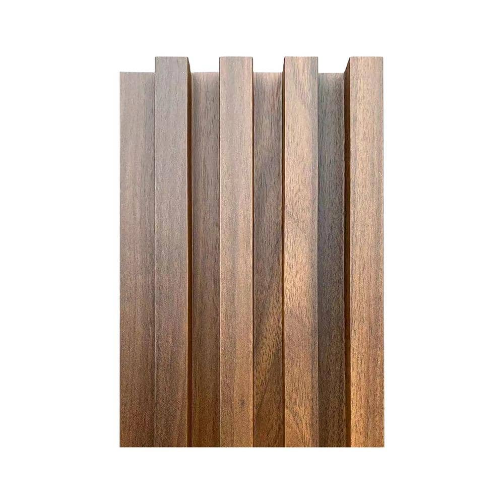 9ft Wood Slat Wall Panels | Pre-Finished Real Wood Surface White Oak (Grey Felt)