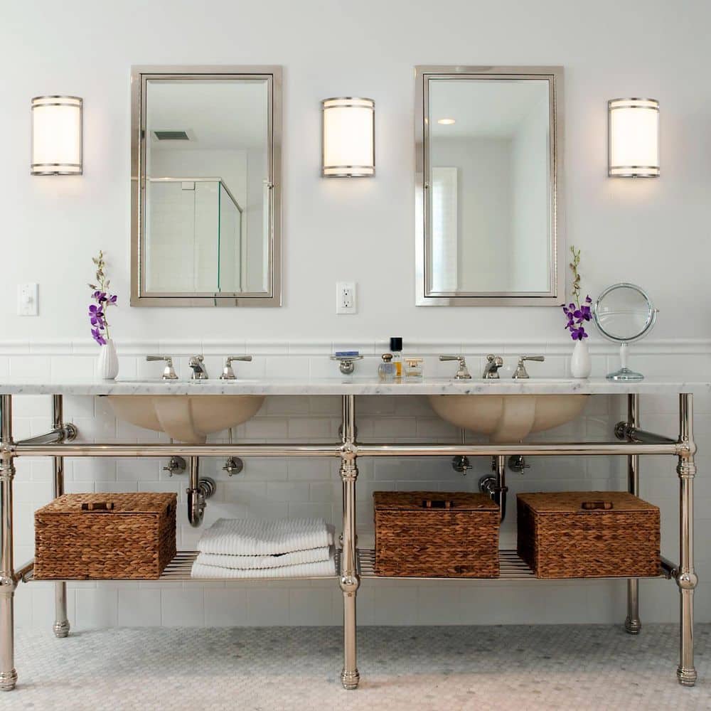 Brushed Nickel LED Wall Sconce with Acrylic Shade