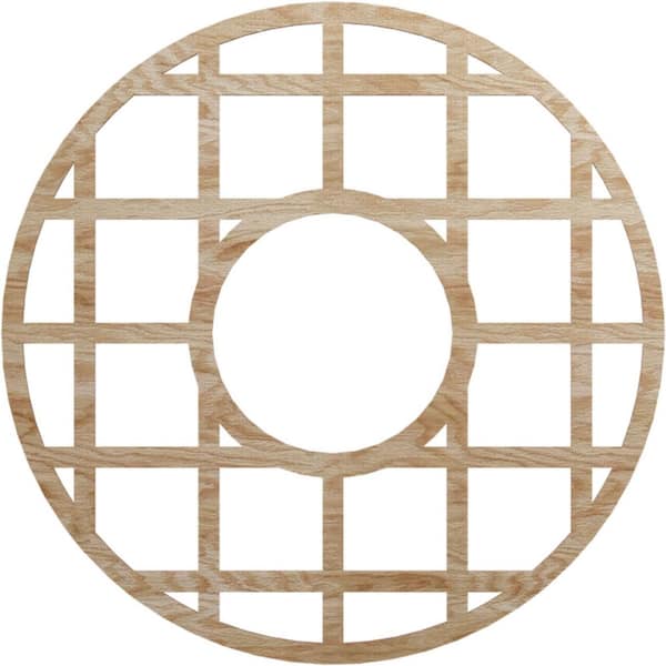 Ekena Millwork 0.25 in. x 38 in. x 38 in. Wood Medallion Moulding