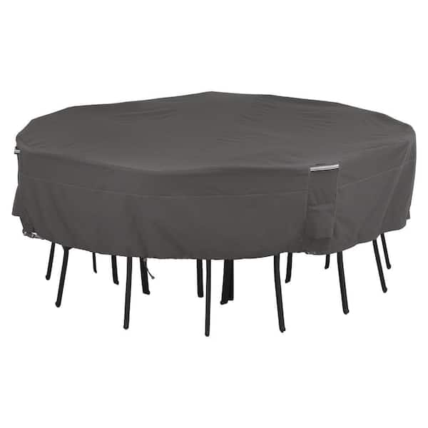 Classic Accessories Ravenna 98 in. L x 98 in. W x 23 in. H Square Patio Table and Chair Set Cover