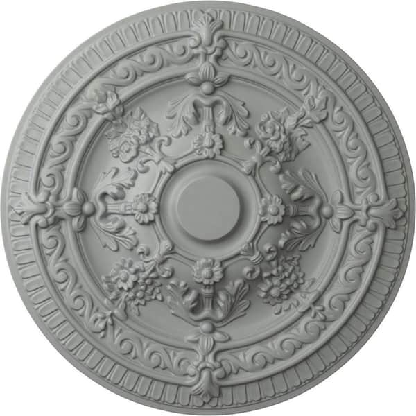 Ekena Millwork 26" x 3" Vincent Urethane Ceiling Medallion (Fits Canopies up to 6"), Primed White