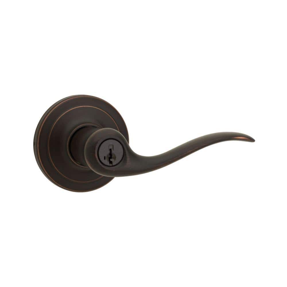 UPC 883351102315 product image for Tustin Venetian Bronze Entry Door Handle featuring SmartKey Security with Microb | upcitemdb.com