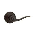 Tustin Venetian Bronze Entry Door Handle featuring SmartKey Security with Microban Antimicrobial Technology