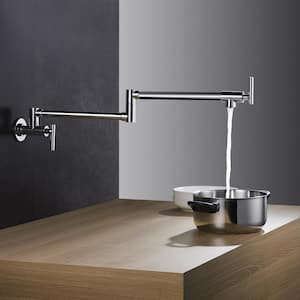 Wall Mounted Pot Filler in Polished Chrome