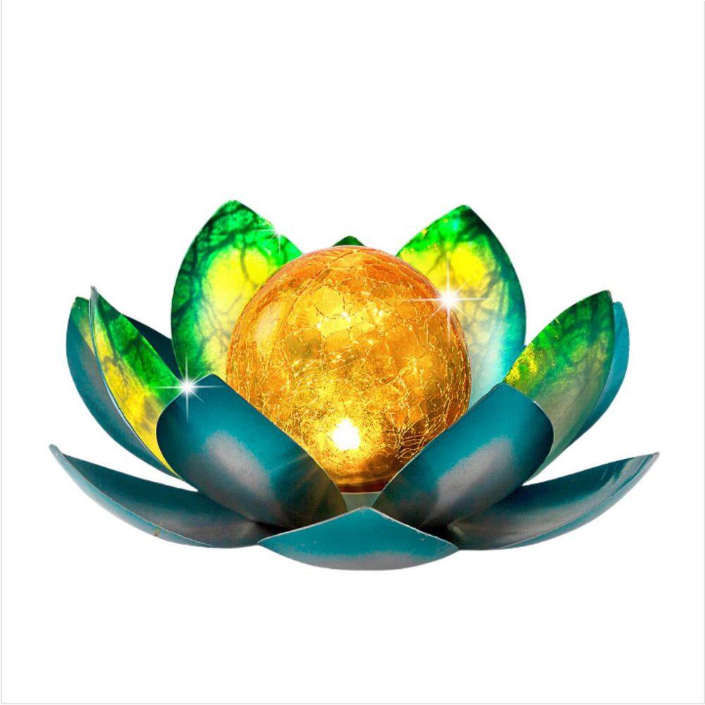 Amber Crackle Globe Glass LotusGarden Decoration Blue (2 Pack) price history on PriceWatchPro
