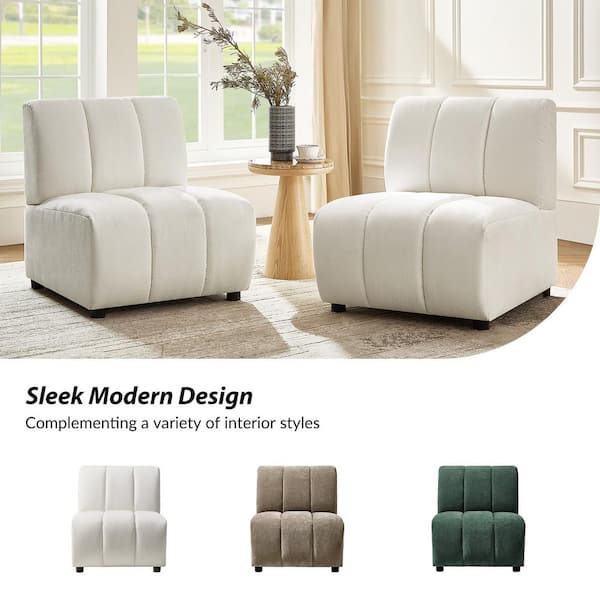 JAYDEN CREATION Josue 28 in. Armless 1-piece Modern Sectional Sofa