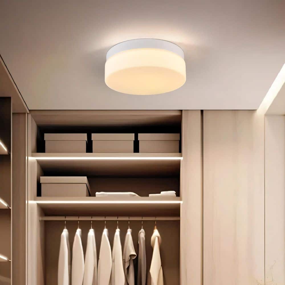 1 Light Dimmable Integrated LED White Flush Mount Round Ceiling Light for Bedroom and Hallway price history on PriceWatchPro