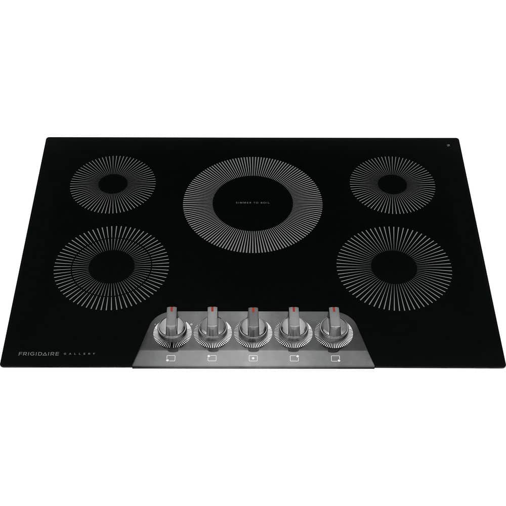 FRIGIDAIRE GALLERY 30 in. Radiant Electric Cooktop in Black Stainless Steel with 5 Elements