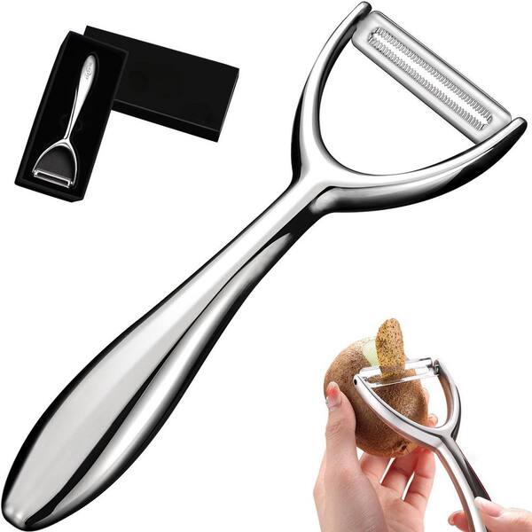 Stainless Steel Vegetable Fruit Peeler, Silver Premium Y Peeler for Kitchen, with Ergonomic Handle, Kitchen Tools