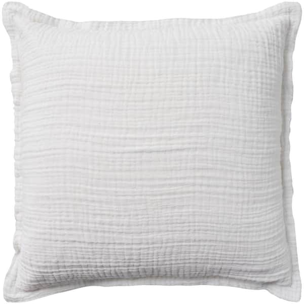 Mina Victory Sofia White Casual 20 in. x 20 in. Square