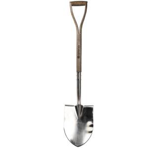 40.5 in. Y-Handle Stainless Steel Round Point Shovel