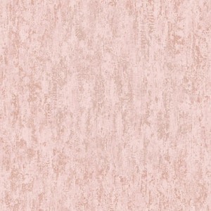 Industrial Texture Blush Metallic Non-Pasted Wallpaper (Covers 56 sq. ft.)
