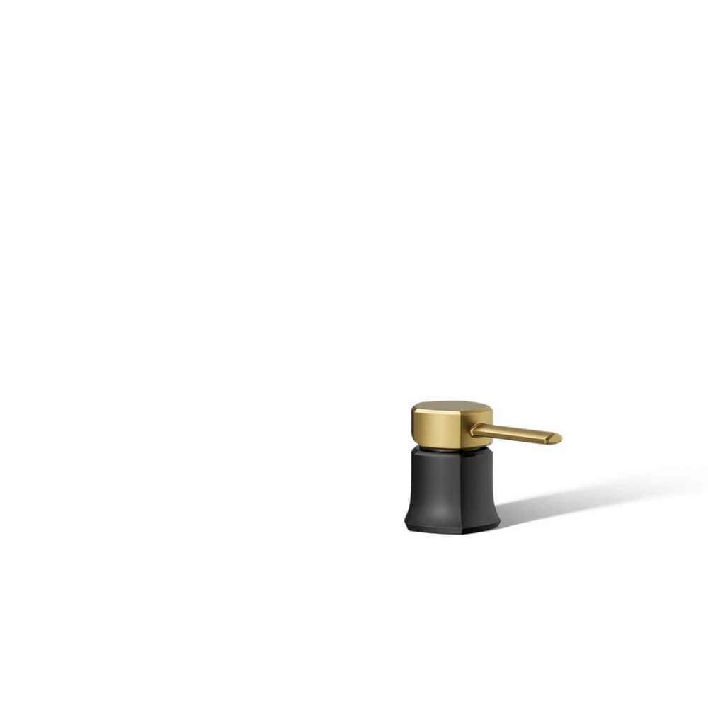 Occasion Deck-Mount Bath Faucet Handle, Matte Black with Moderne Brass price history on PriceWatchPro