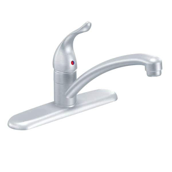 MOEN Chateau Single-Handle Standard Kitchen Faucet in Brushed Chrome