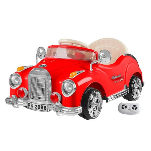 Lil Rider Battery Powered Red Classic Car Coupe Ride on Toy with Remote  M410025 - The Home Depot
