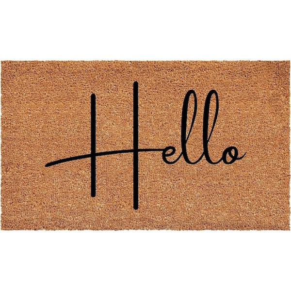 Multi-Colored 36 in. x 24 in. Coir Outdoor Door Mat