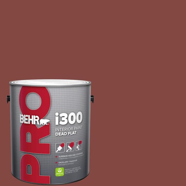 BEHR PRO 1 gal. #S-H-170 Red Brick Dead Flat Interior Paint