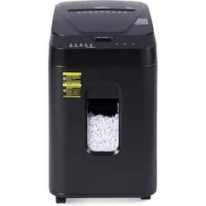 150 Sheet Autofeed Micro Cut Paper Credit Card Shredder for Security, Black