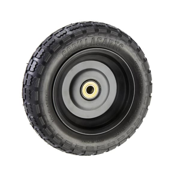 10 in. No Flat Replacement Tire for Gorilla Carts (2-Pack)