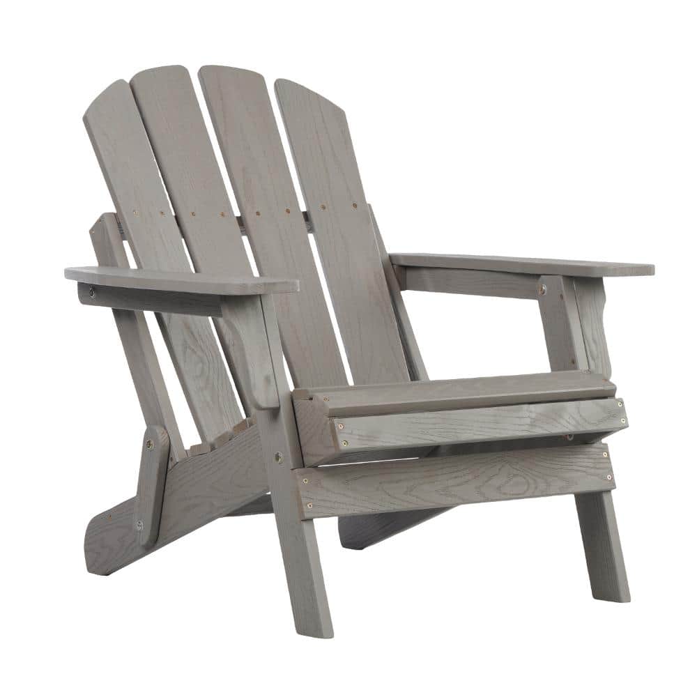 Solid Wood Outdoor Folding Adirondack Chair with Pre-Assembled BackRest & SeatBoard for Garden Backyard Porch price history on PriceWatchPro