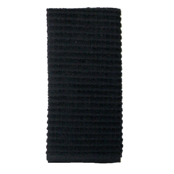 Unbranded Solid Kitchen Towel in Black