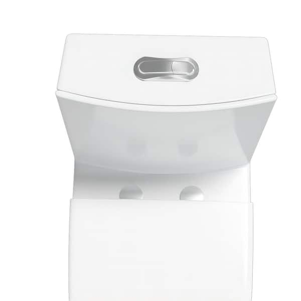 Lenape One-Piece White Plastic Toilet Paper Holder Concealed Mount