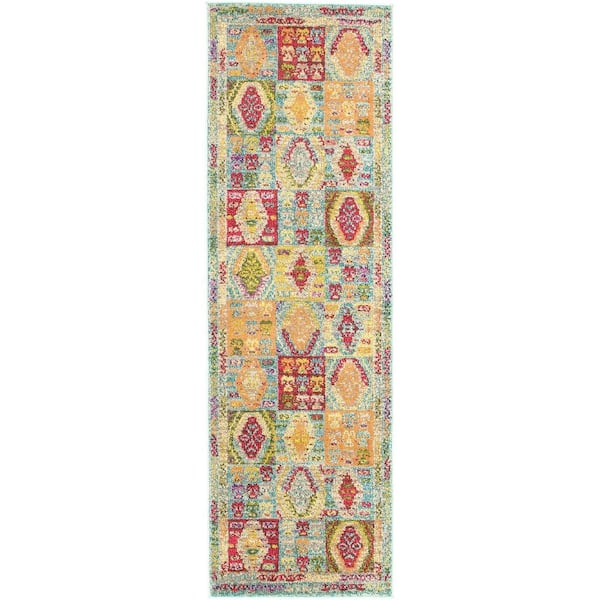 Sedona Lassen Light Blue 2' 2 x 6' 7 Runner Rug