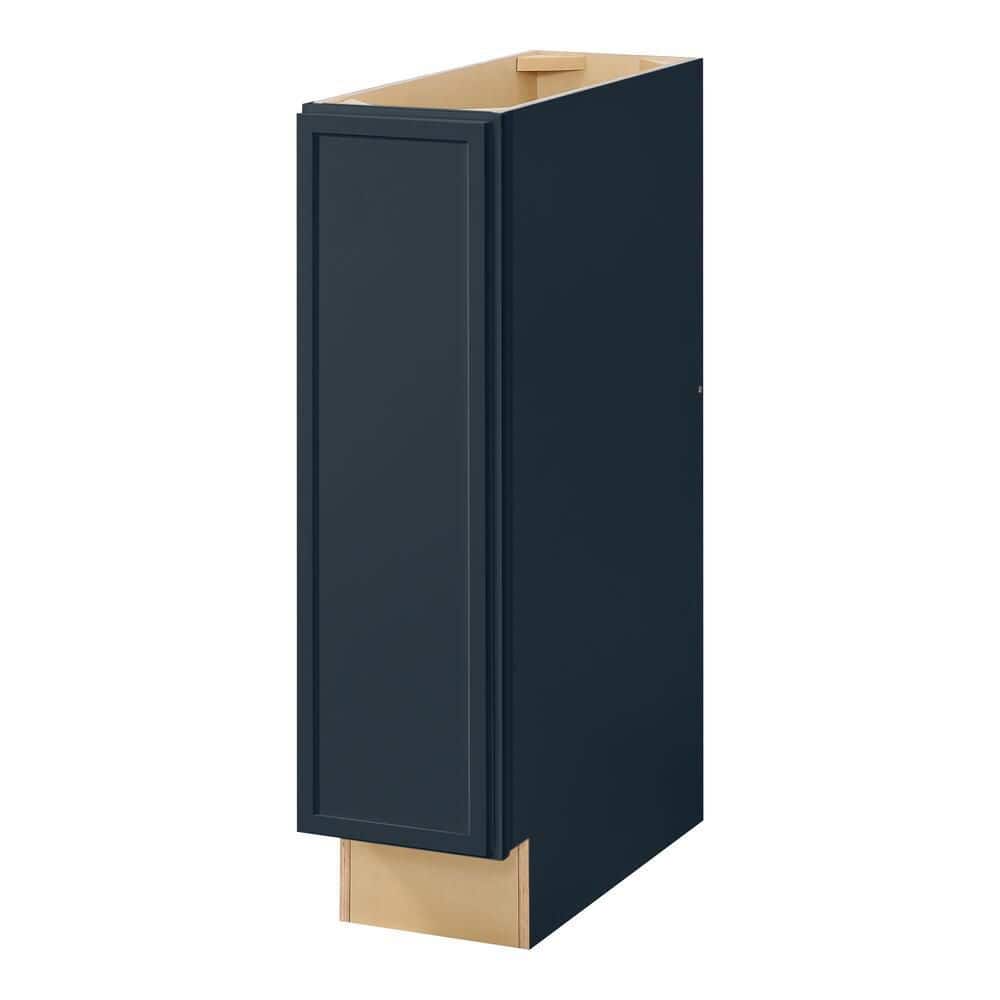 Leyton 9 in. W x 24 in. D x 34.5 in. H Ready to Assemble Plywood Slim Shaker Base Kitchen Cabinet in Ink Blue price history on PriceWatchPro
