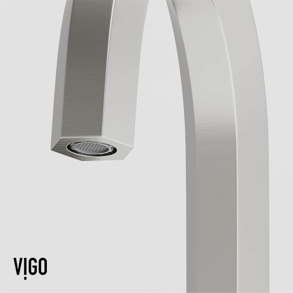 Hart Modern Brushed Nickel 2-Handle Low-Arc Bathroom Faucet
