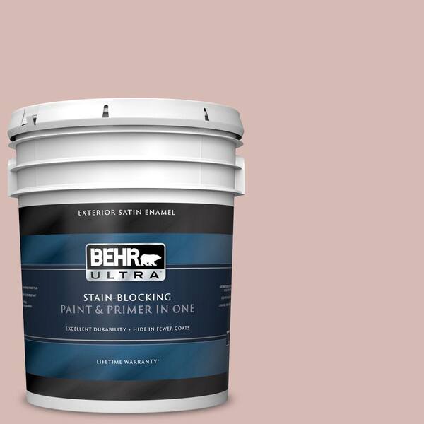 BEHR ULTRA 5 gal. #UL110-13 First Waltz Satin Enamel Exterior Paint and Primer in One