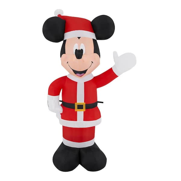 Disney 4 ft Mickey in Santa Suit