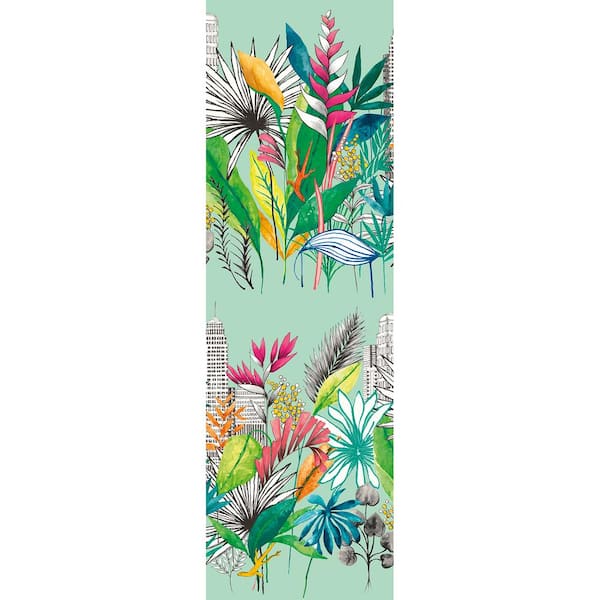 OhPopsi Green Sierra Mint Urban Tropic Wallpaper