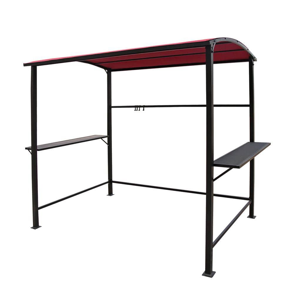 7 ft. x 4.3 ft. Red Grill Gazebo Outdoor Patio Garden BBQ Canopy Shelter price history on PriceWatchPro