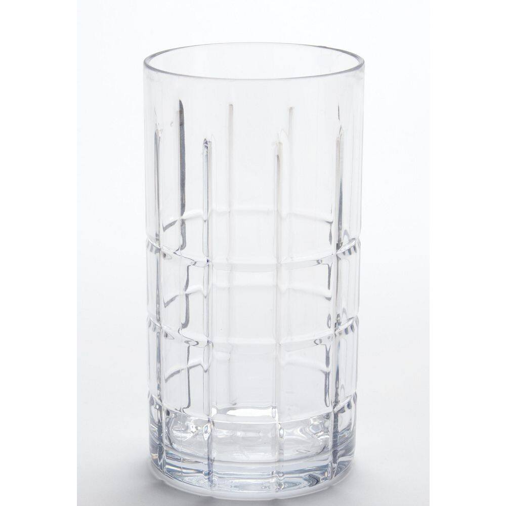 Clear Tritan 20 Oz Highball Glass Set with Weighted Base