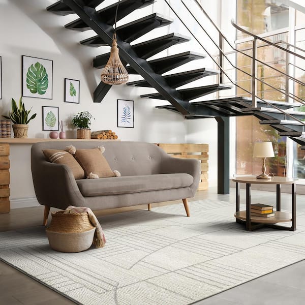 Concord Global Trading Nizza Collection Montana Ivory 5 ft. x 7 ft
