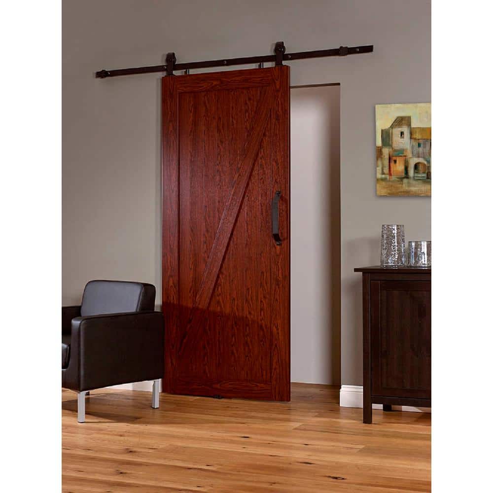 Millbrooke 36" x 84" Cherry PVC Z-Style Barn Door Kit