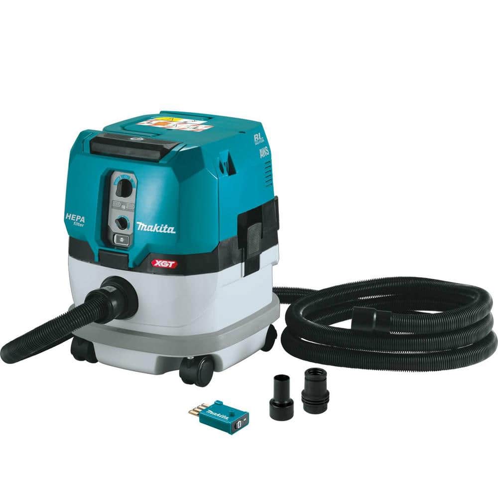 De stad opmerking Patois Makita 40V max XGT Brushless Cordless 2.1 Gallon HEPA Filter Dry Dust  Extractor, with AWS (Tool Only) GCV02ZU - The Home Depot
