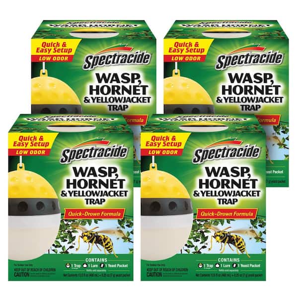 Wasp, Hornet and Yellow Jacket Canister Insect Trap (4-Count)