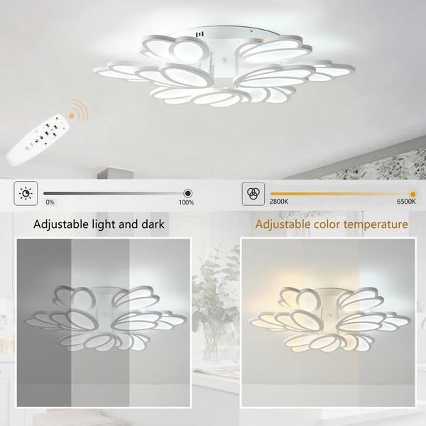 Cambre modern 3-light integrated LED indoor dimmable large ceiling