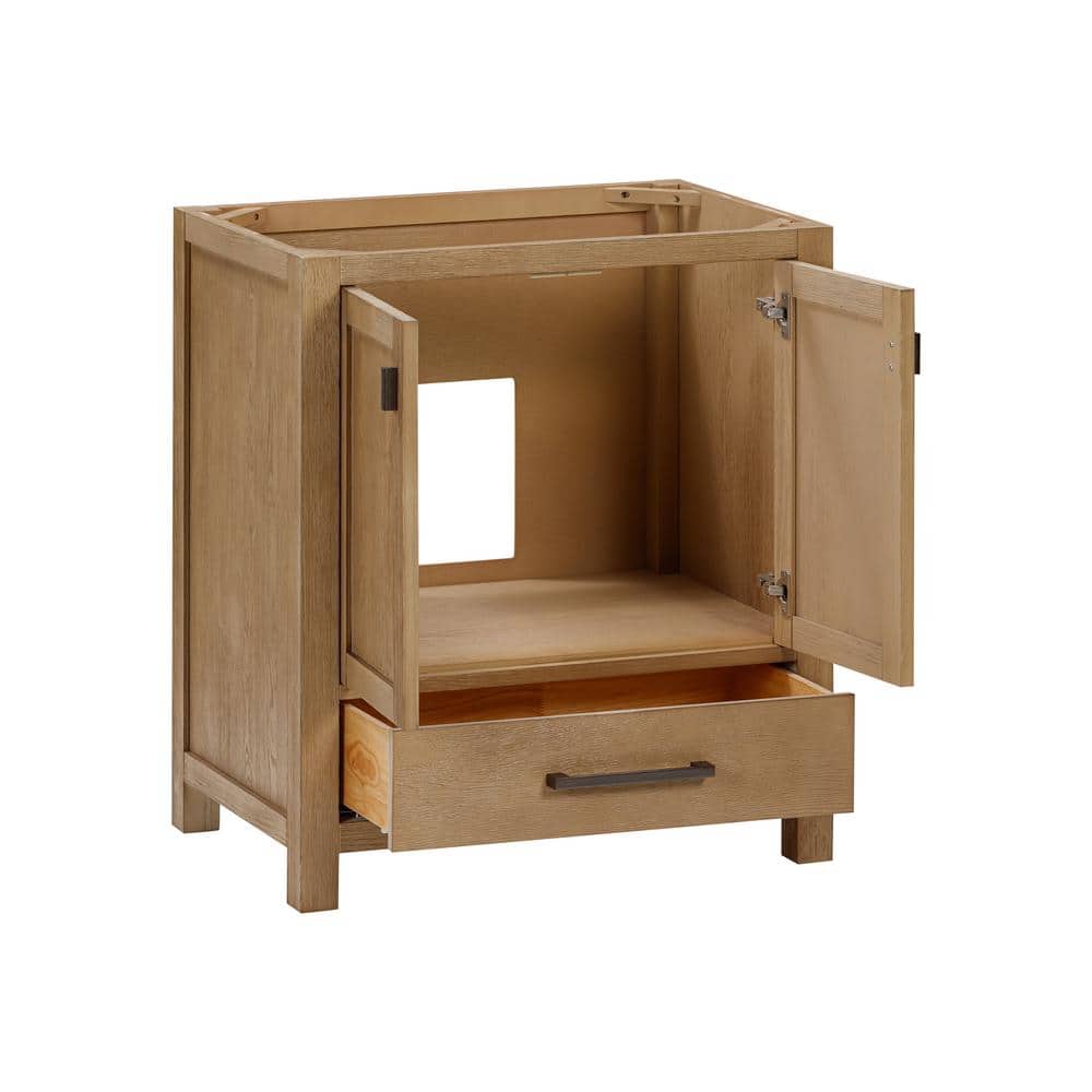 Modero 30'' Brushed Oak Single Bathroom Vanity Base