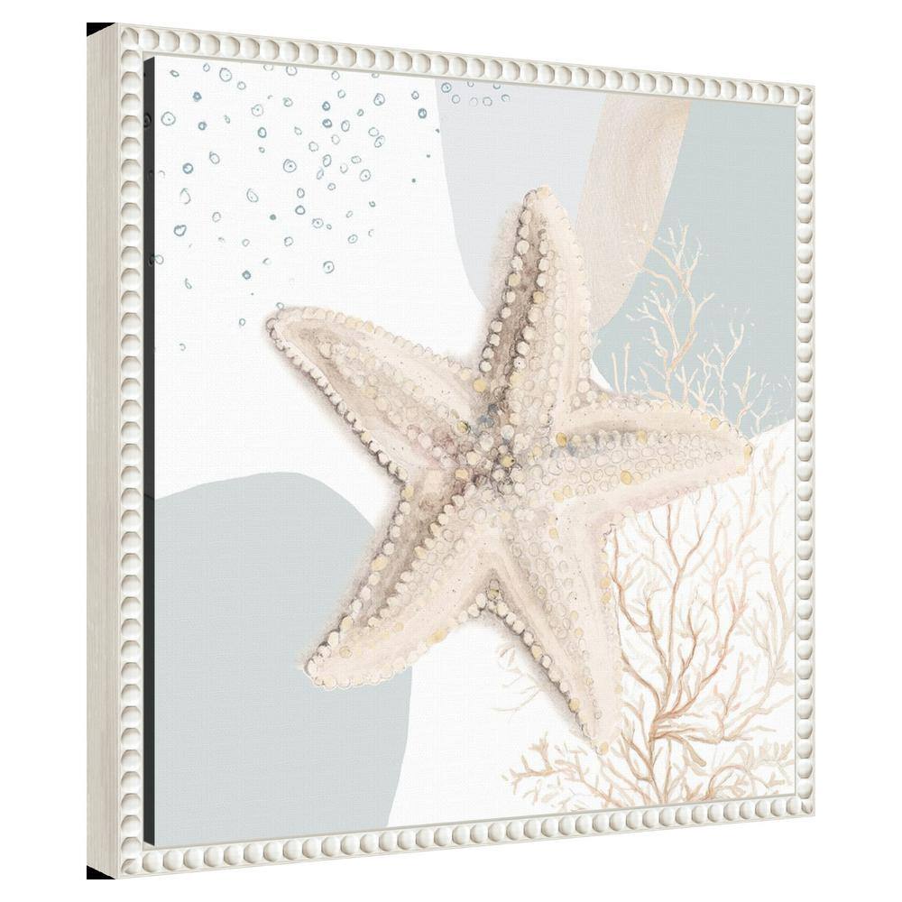 Ocean Oasis Bubbles Starfish Coastal Canvas Wall Art
