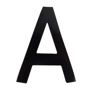 4 in. Black Floating House Letter A