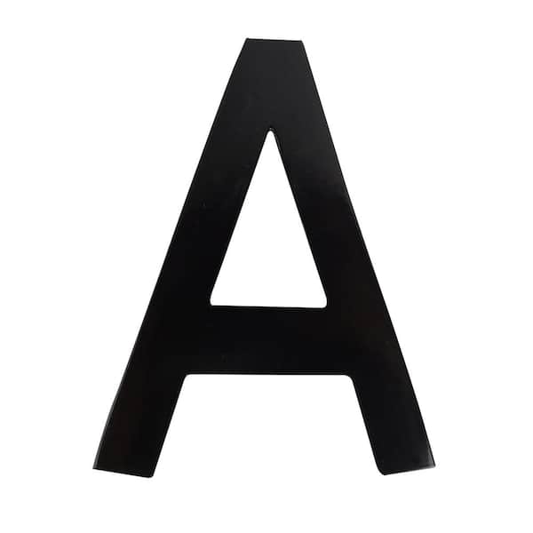 Architectural Mailboxes 4 in. Black Floating House Letter A
