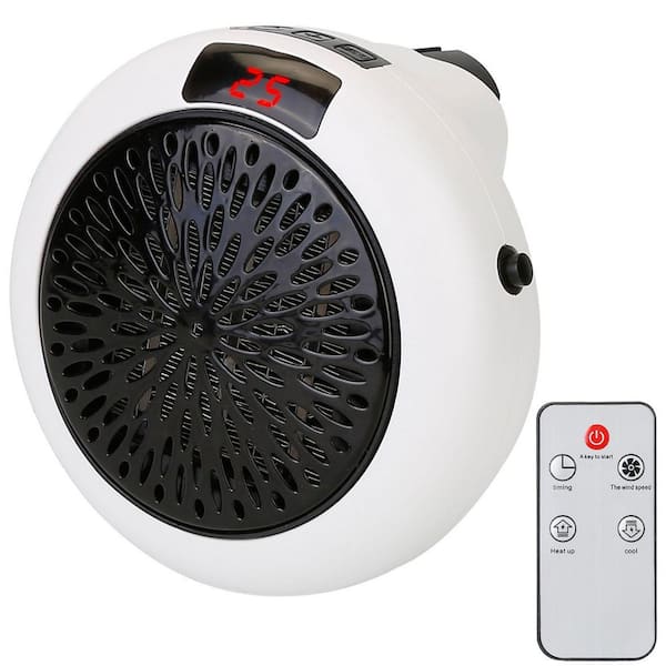 900W Utility Portable Infrared Forced Air Space Heater Adjustable Temperature Auto Shut off with Remote Control