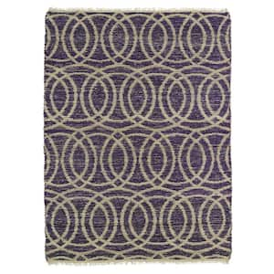 Kenwood Purple 8 ft. x 11 ft. Double Sided Area Rug