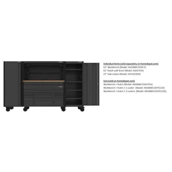 Tool Storage 61 in. W Heavy Duty Top Tool Chest with Riser