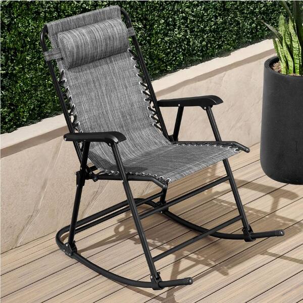 Best Choice Products Steel Outdoor Zero Gravity Rocking Lawn Chair