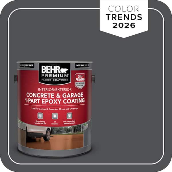1 gal. #PPU18-01 Cracked Pepper Self-Priming 1-Part Epoxy Satin Interior/Exterior Concrete and Garage Floor Paint