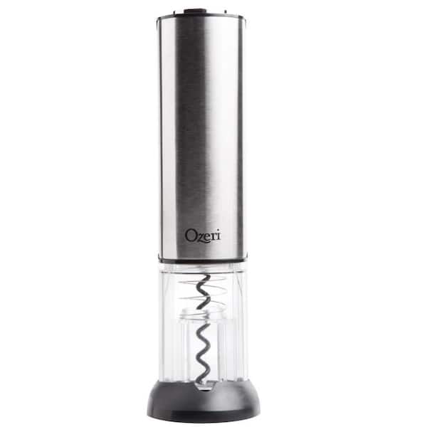 Ozeri Extravo Electric Wine Opener in Stainless Steel with Auto Activation with Button-Free Operation